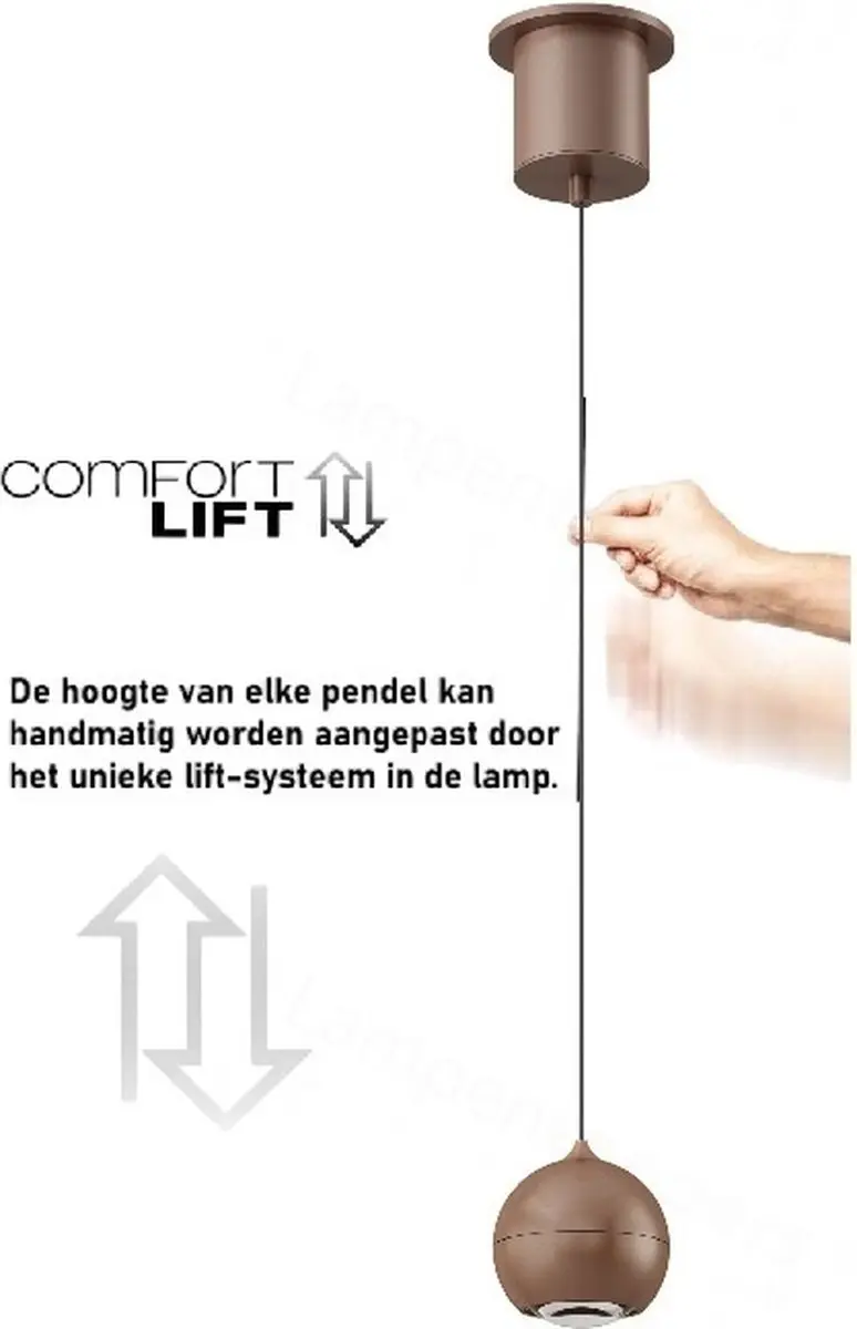 Artdelight Hanglamp Miami 1 Lichts Ø10cm