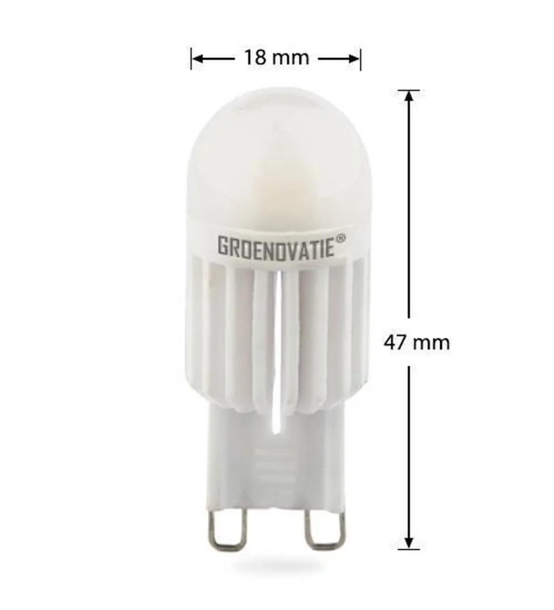 Groenovatie G9 LED Lamp 3W - Warm Wit - Dimbaar - afbeelding 4 van 6