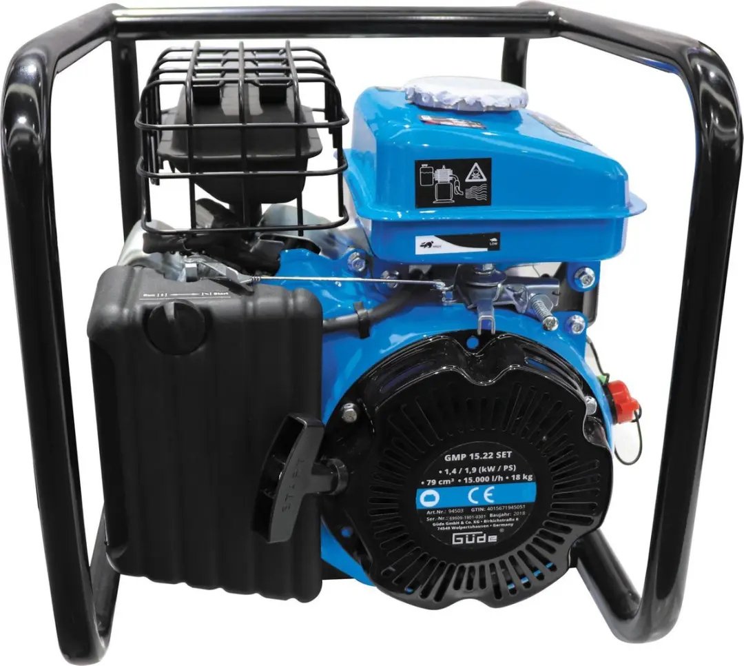 Güde GMP 15.22 4-Takt Waterpomp - 15.000 l/u - Incl. slangenset