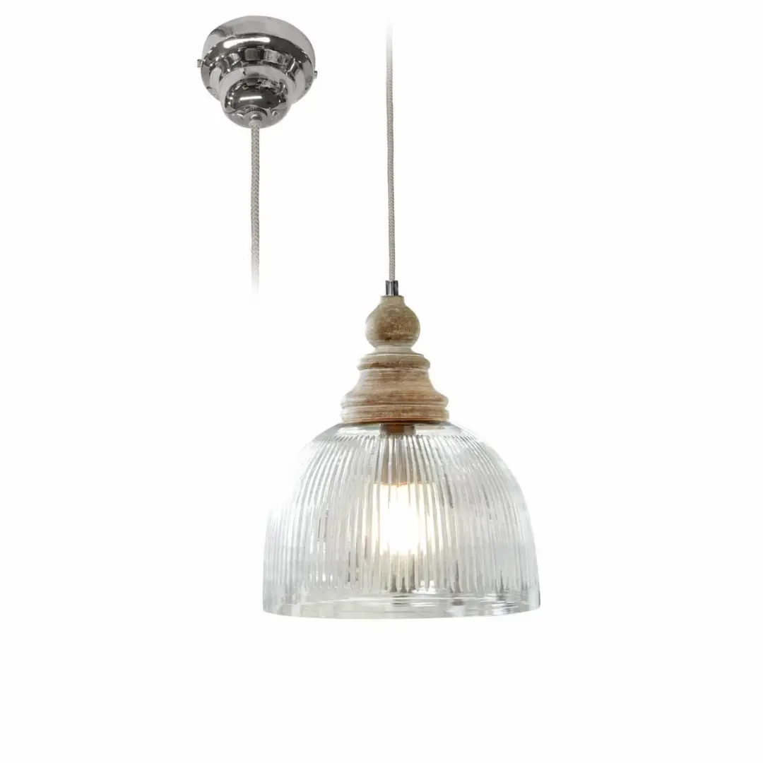 Loberon Hanglamp Lezáun - Ø25cm - 40W - Heldere bruine kap - afbeelding 2 van 6
