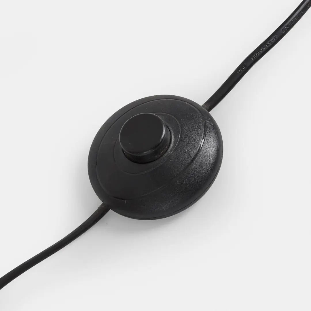 Loberon Fenric Vloerlamp - 1 Lichtpunt - Zwart/Bruin - afbeelding 5 van 6