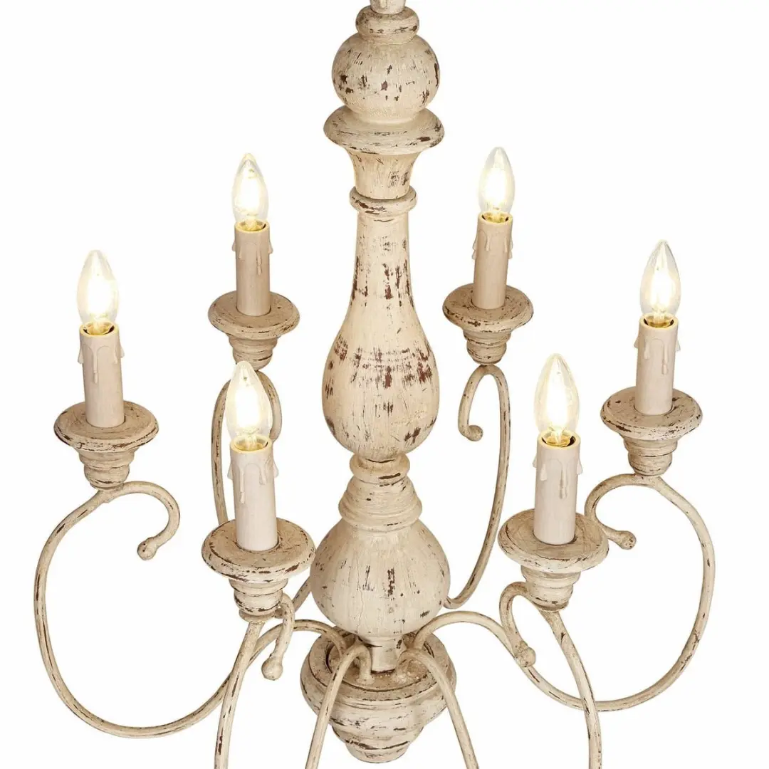 Loberon Greenwich Hanglamp - 60cm - Antiekwit - afbeelding 2 van 6