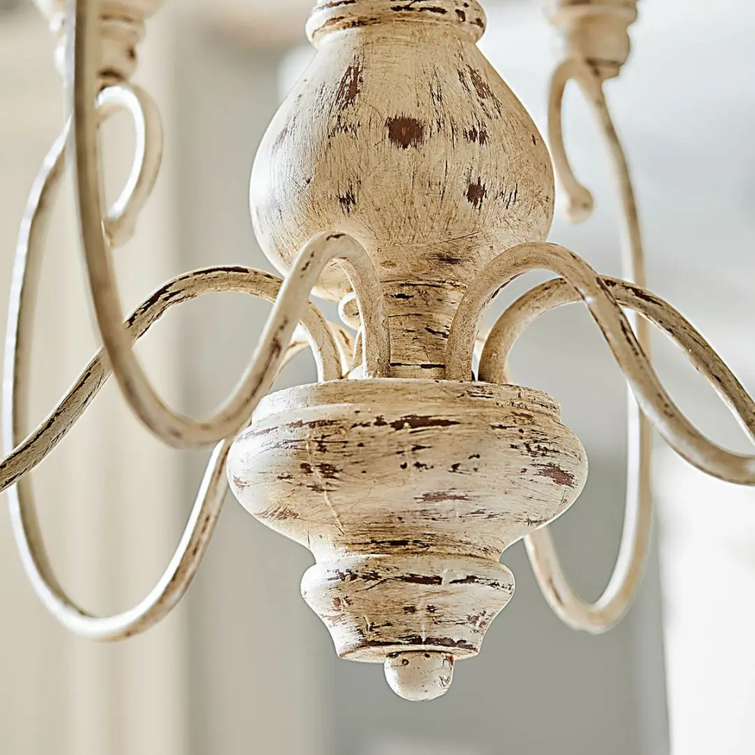 Loberon Greenwich Hanglamp - 60cm - Antiekwit - afbeelding 4 van 6