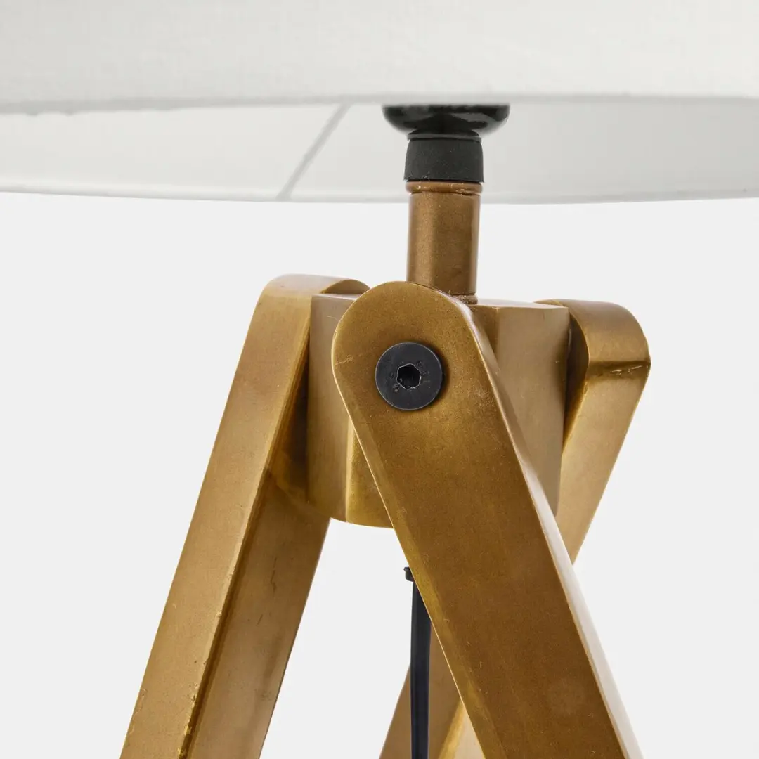 Loberon Kelvio Tafellamp - 25W - Ø40.5cm - Antiekbrons - afbeelding 5 van 6