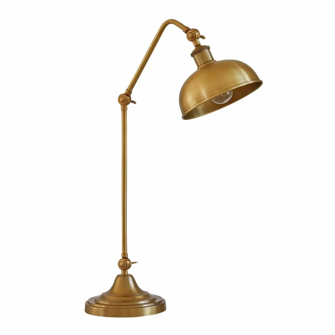 LOBERON Tafellamp Delacroille antiekmessing