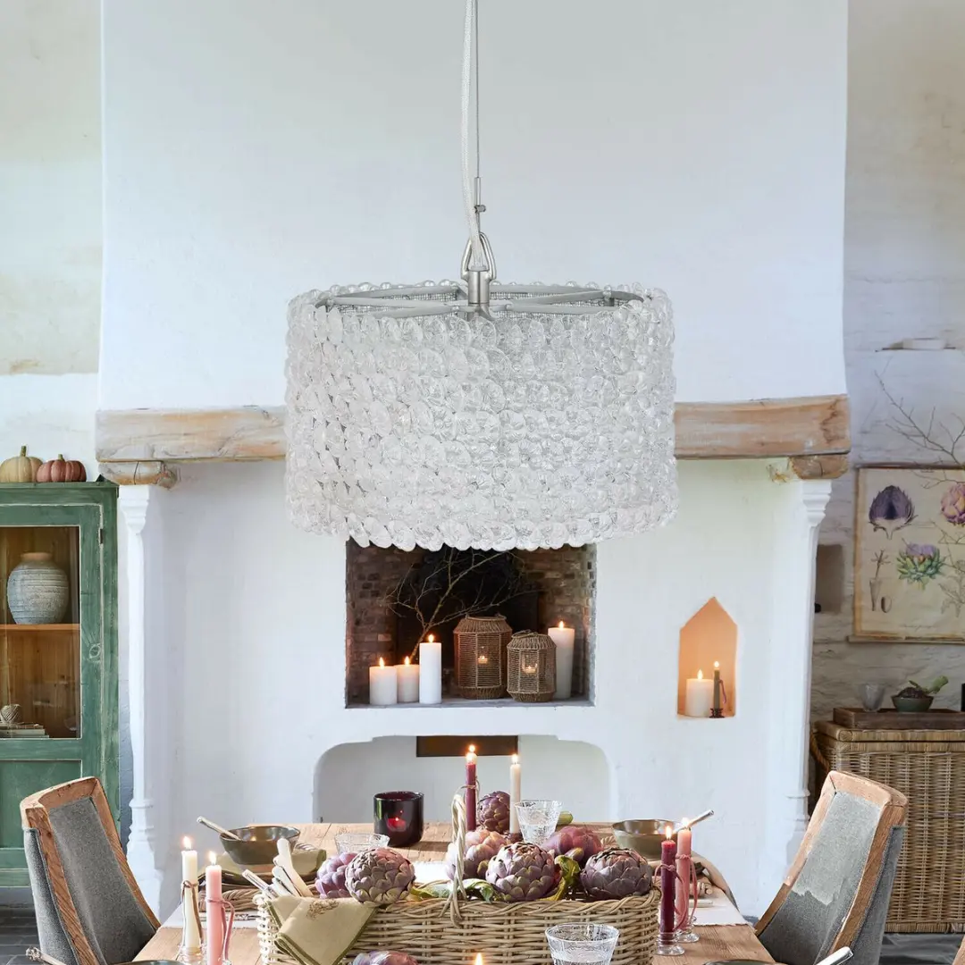 Loberon Célestoure Hanglamp - Ø29cm - Heldere kap - afbeelding 4 van 6