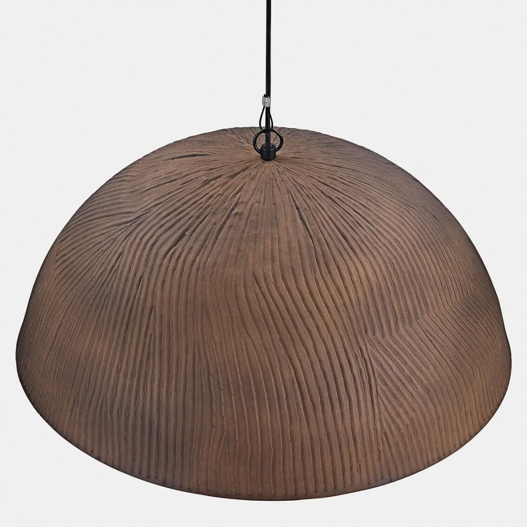 Loberon Hanglamp Ravelinos - Ø55cm - Bruin