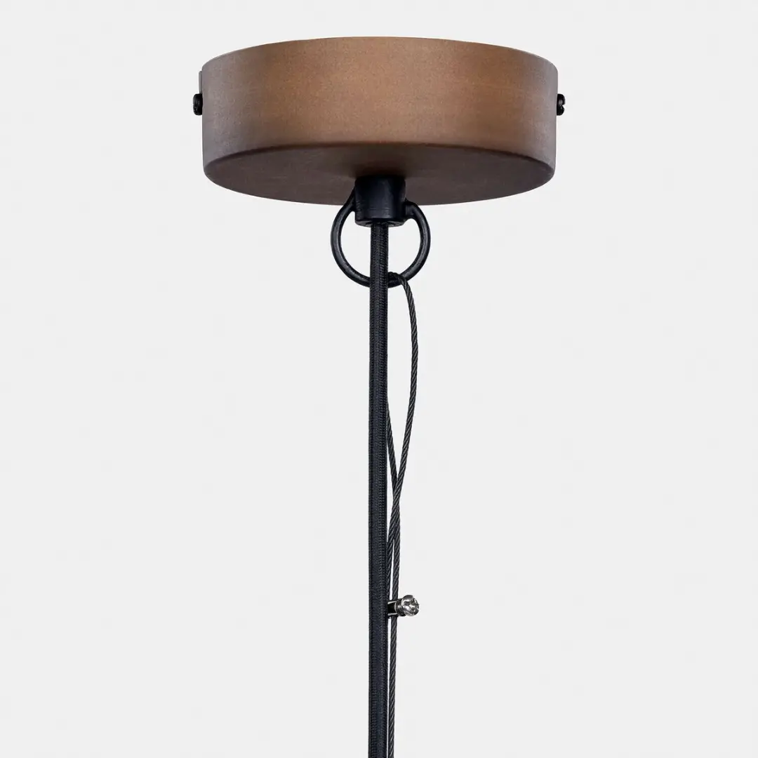 Loberon Hanglamp Ravelinos - Ø55cm - Bruin - afbeelding 6 van 6