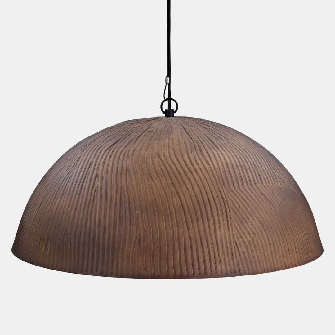 Loberon Hanglamp Ravelinos - Ø55cm - Bruin