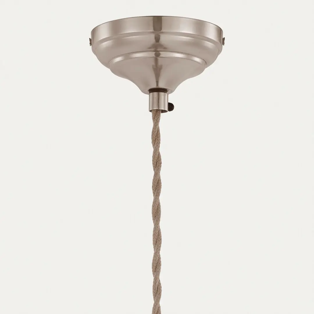 Loberon Montélie Hanglamp - Ø14cm - Zilverkleurig - afbeelding 6 van 6