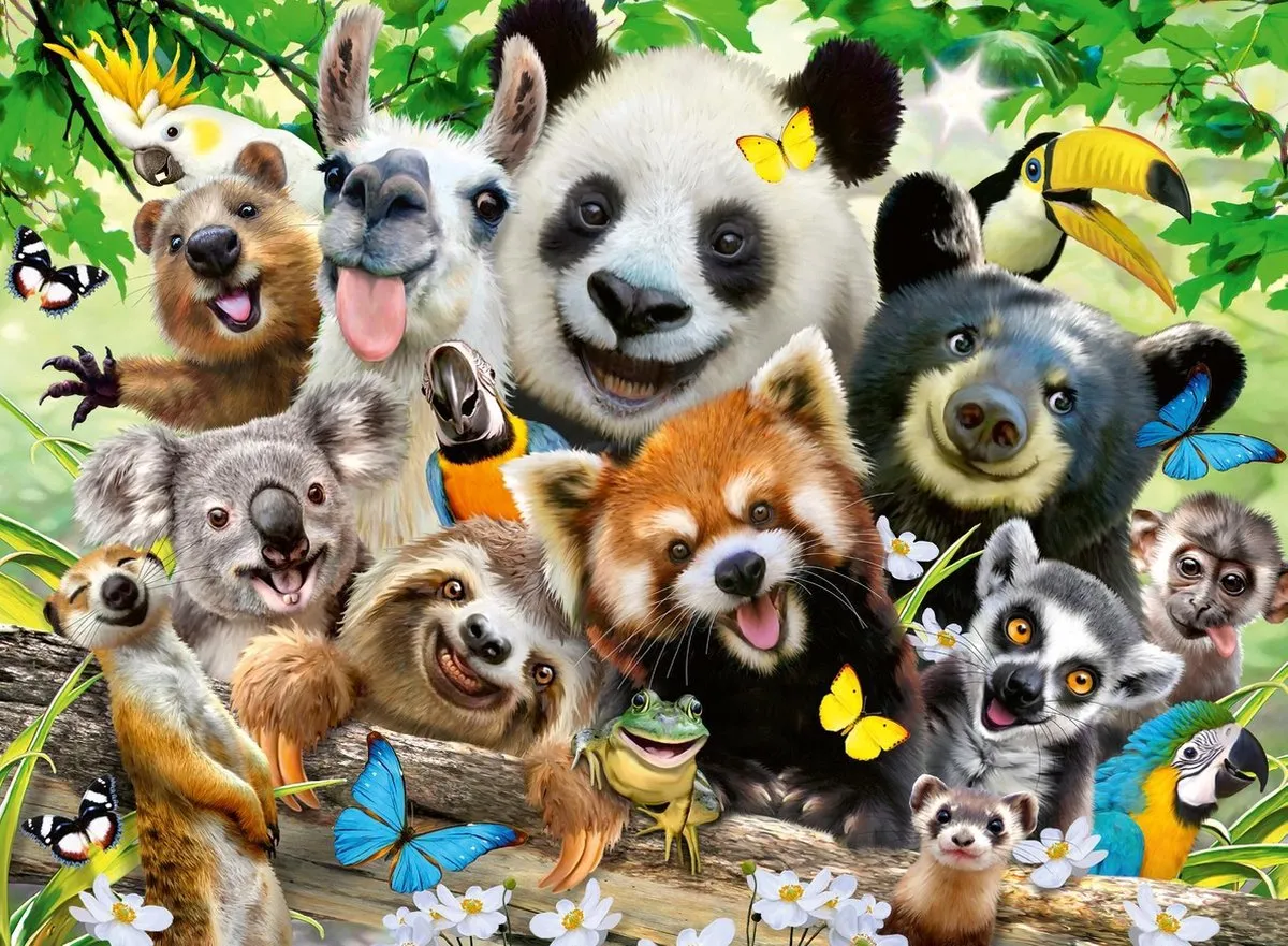 Ravensburger Wildlife Selfie Legpuzzel 300 Stuks Multicolor
