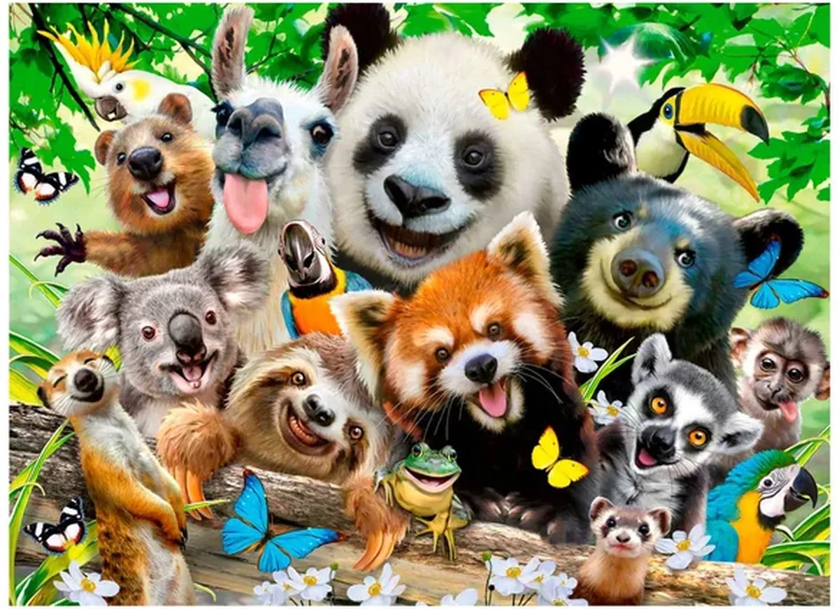 Ravensburger Wildlife Selfie Legpuzzel 300 Stuks Multicolor