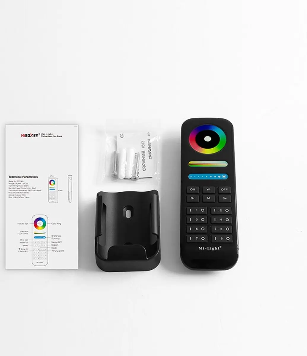 Mi-Light Mi-Boxer FUT089 8-Zone RGB+CCT Afstandsbediening - Wit