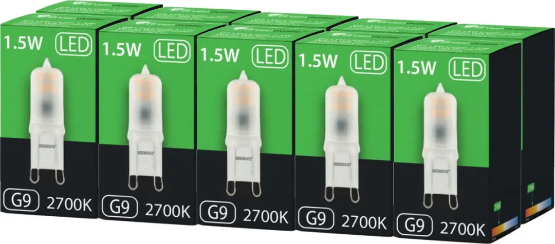 Groenovatie LED Lamp G9 1,5W Warm Wit Dimbaar - 10 Stuks - afbeelding 5 van 5
