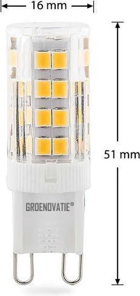 Groenovatie LED Lamp G9 4W Warm Wit - 10 Stuks - afbeelding 4 van 6