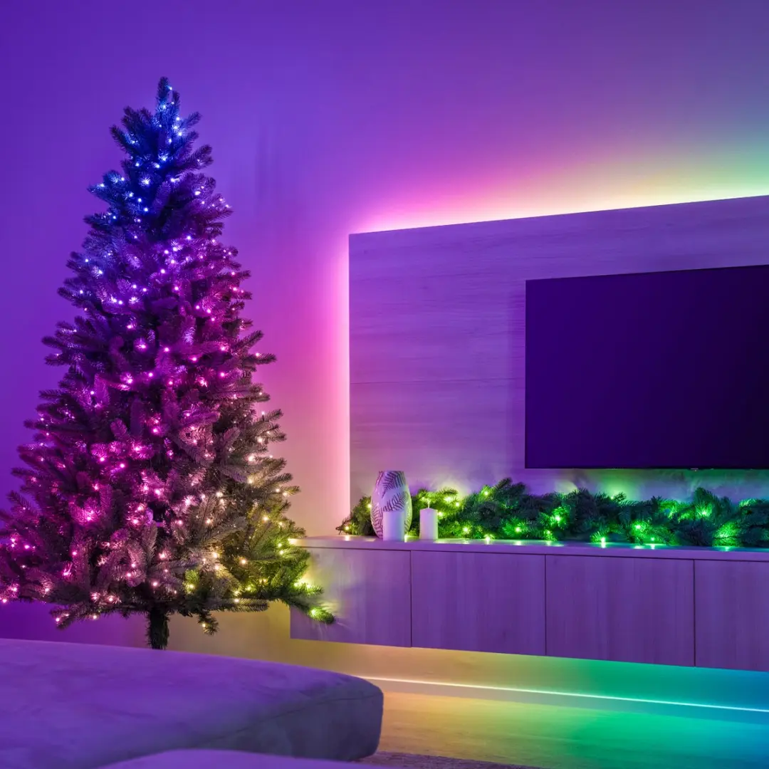 Twinkly Strings Lichtsnoer 600LED RGB 48m - Zwart - afbeelding 5 van 6