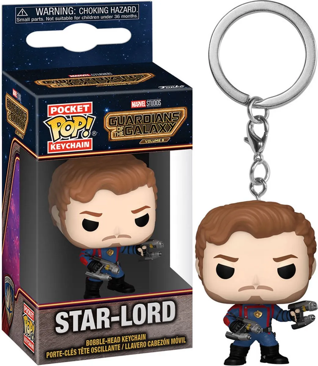 Funko Pocket Pop! Keychain Star-Lord Guardians of the Galaxy Vol. 3 - Meerdere kleuren