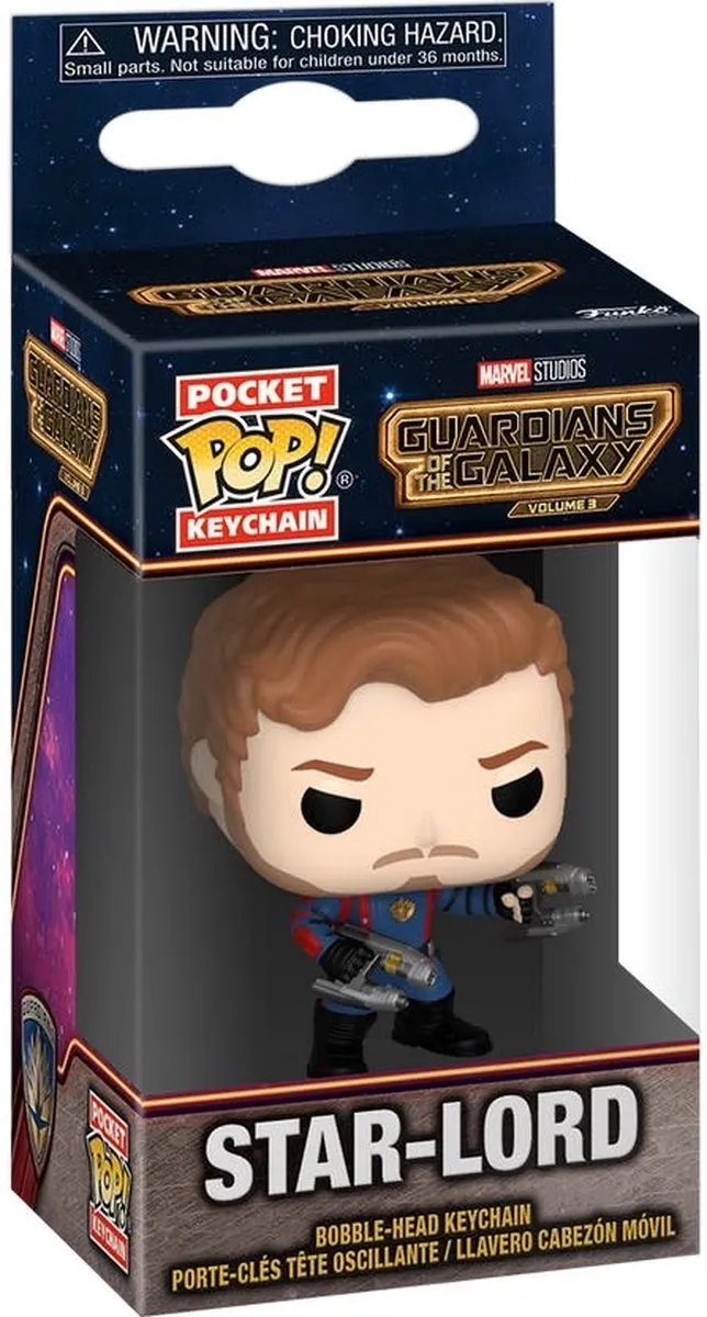 Funko Pocket Pop! Keychain Star-Lord Guardians of the Galaxy Vol. 3 - Meerdere kleuren