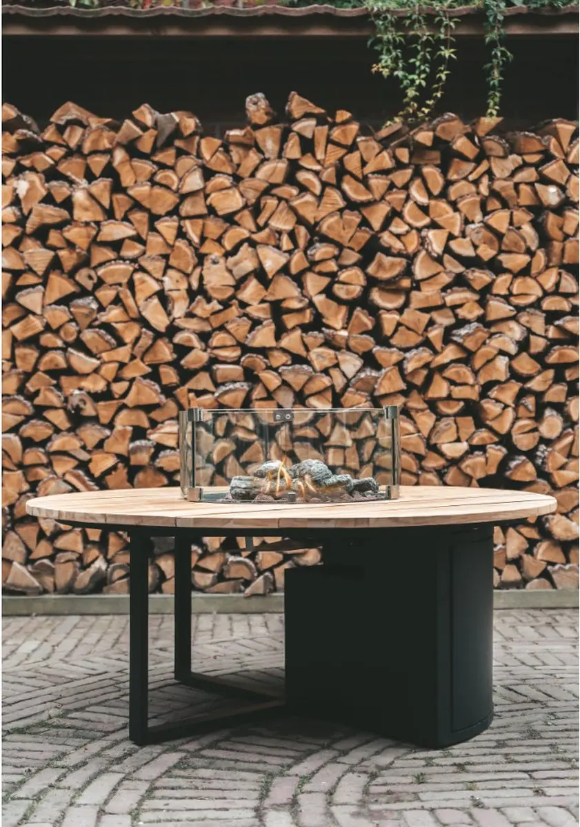 Cosi Cosiloft Rond Vuurtafel 120cm - 9000W - Bruin/Wit