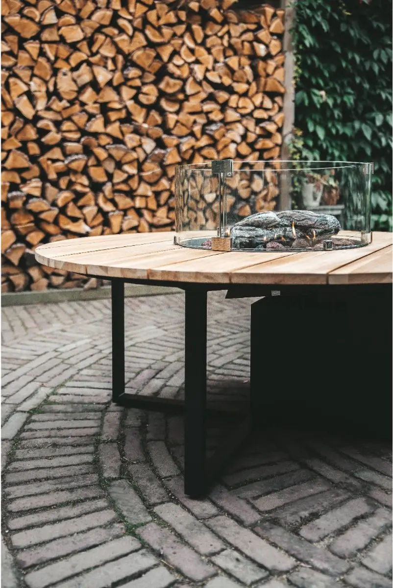 Cosi Cosiloft Rond Vuurtafel 120cm - 9000W - Bruin/Wit