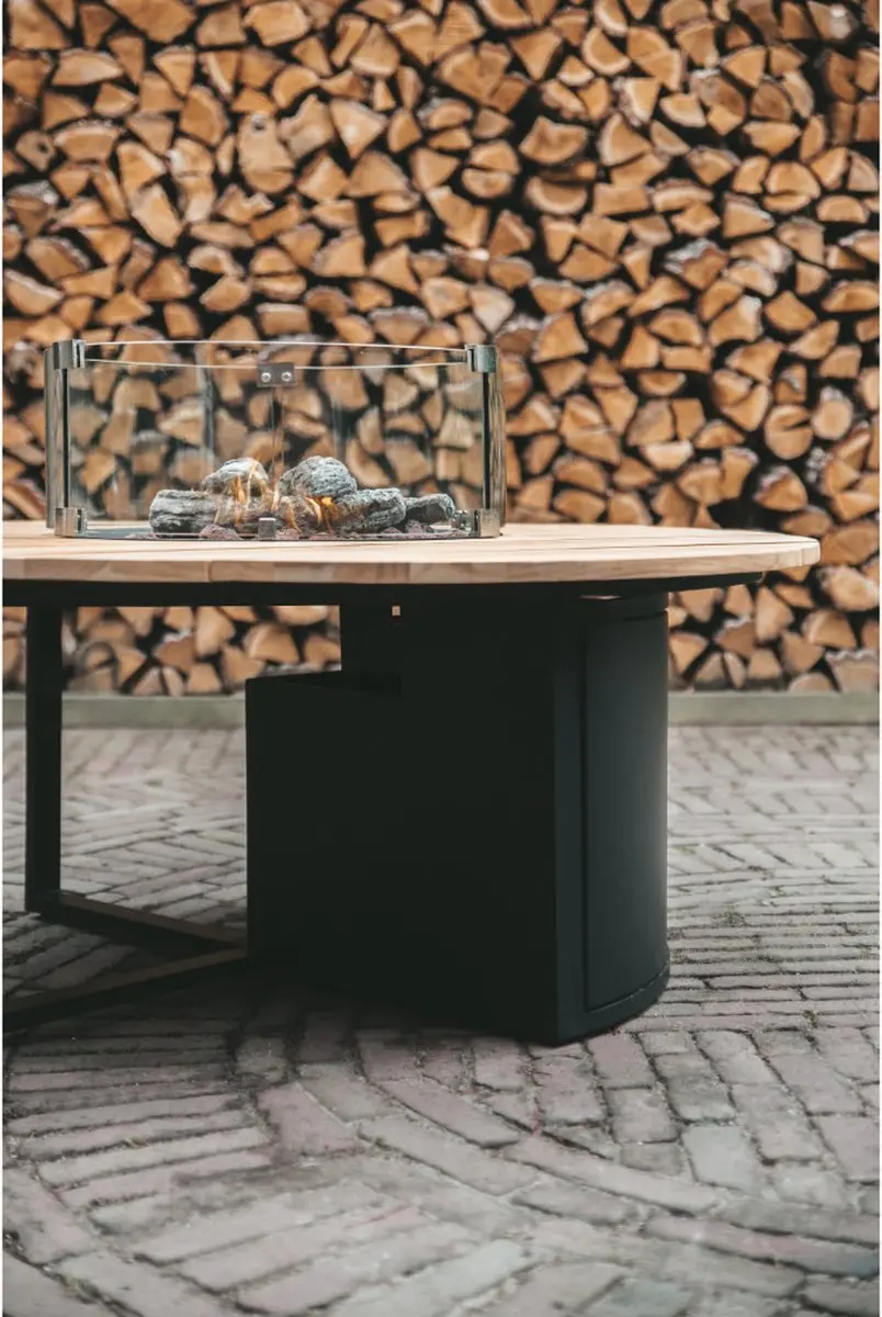 Cosi Cosiloft Rond Vuurtafel 120cm - 9000W - Bruin/Wit