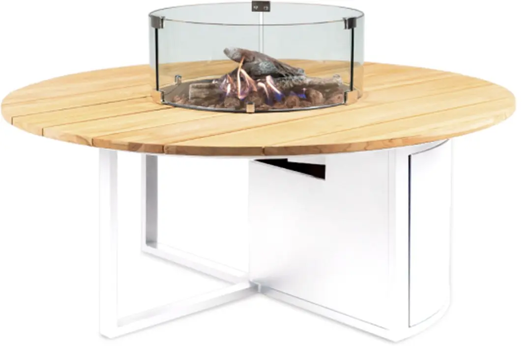 Cosi Cosiloft Rond Vuurtafel 120cm - 9000W - Bruin/Wit