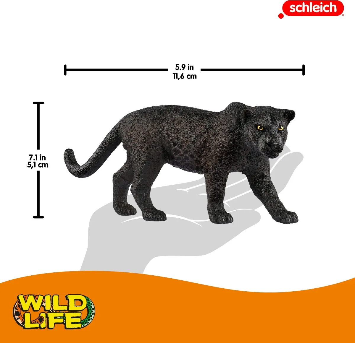 Schleich WILD LIFE Zwarte Panter Speelfiguur 14774