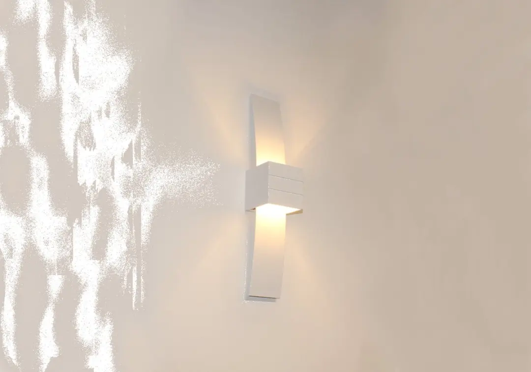 Artdelight Gyhum II Wandlamp 39cm - 1 Lichtpunt - Wit