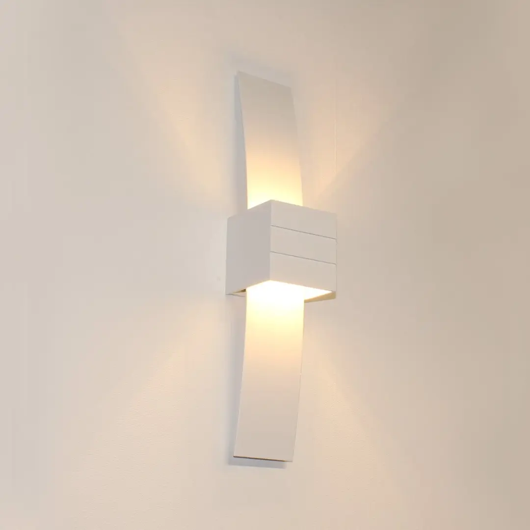 Artdelight Gyhum II Wandlamp 39cm - 1 Lichtpunt - Wit