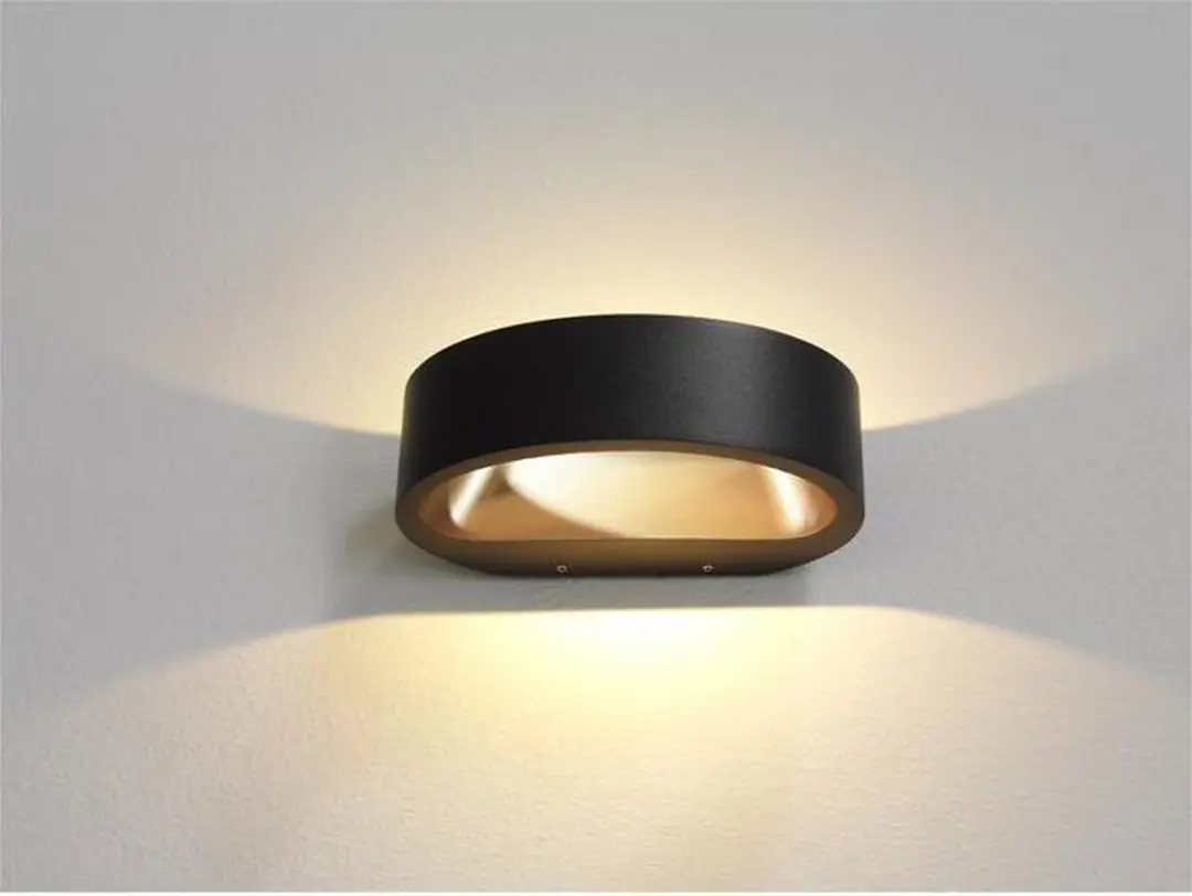 Artdelight Wandlamp LED 830lm - Goud/Zwart