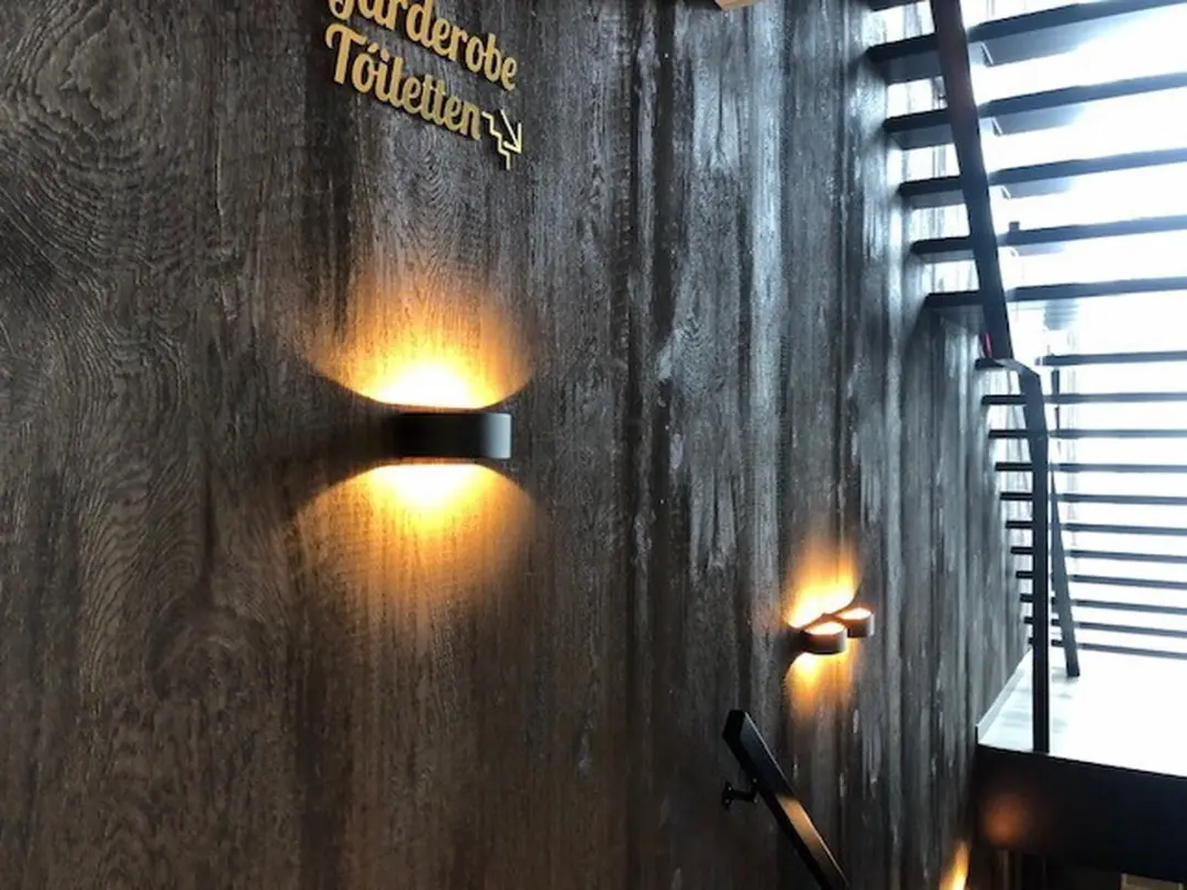 Artdelight Wandlamp Sharp - Zwart