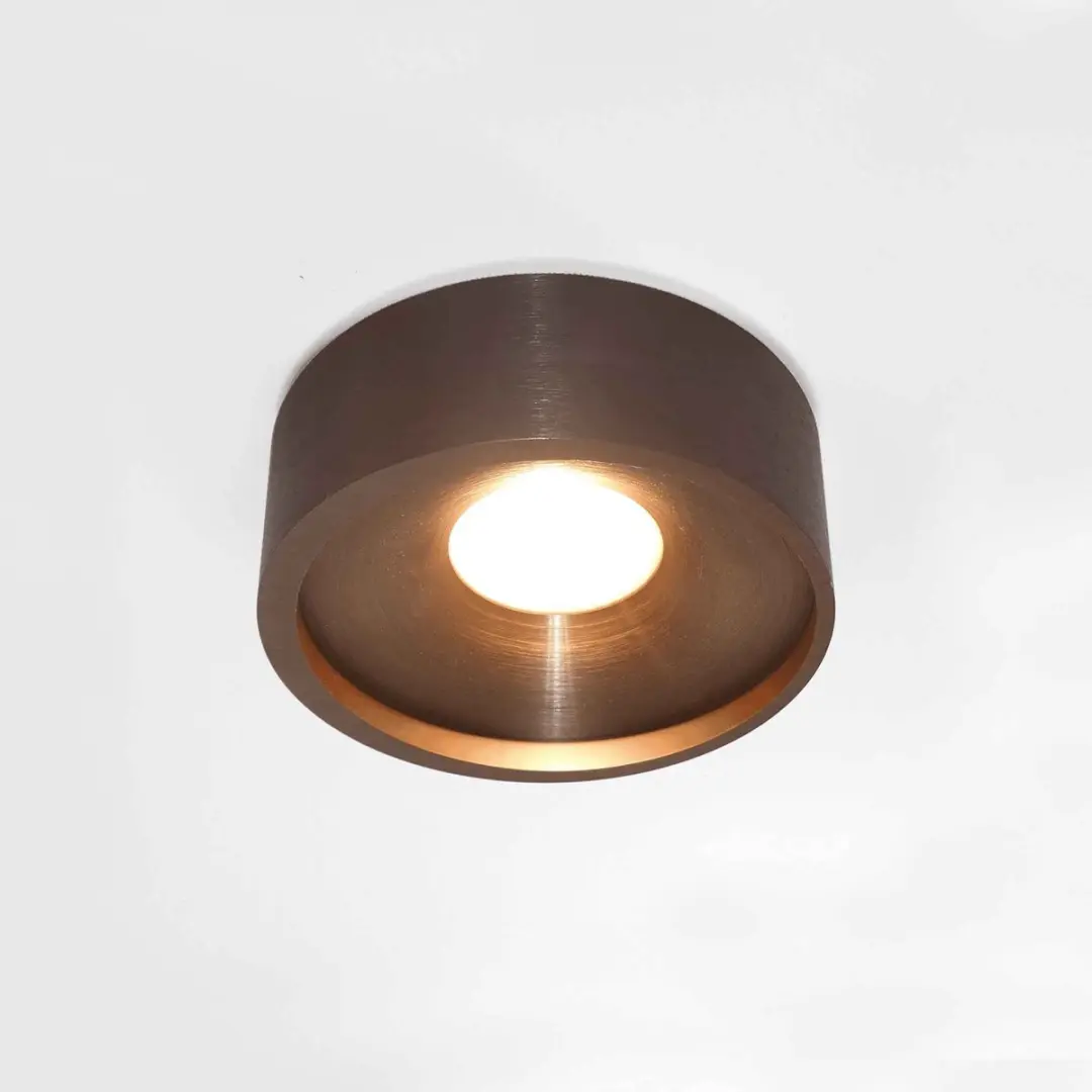 Artdelight Orlando Plafondlamp Ø14cm - Brons