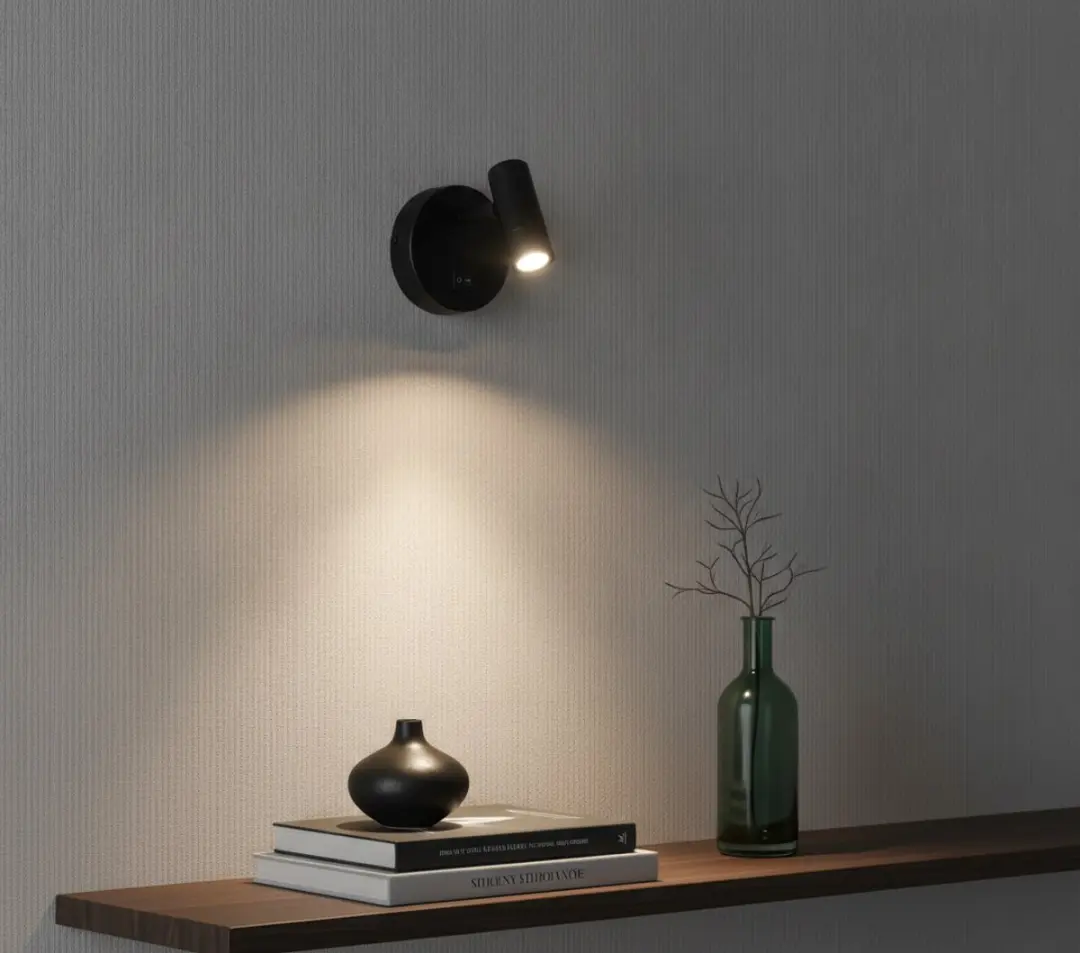Artdelight Simply Wandlamp - 10cm - Zwart