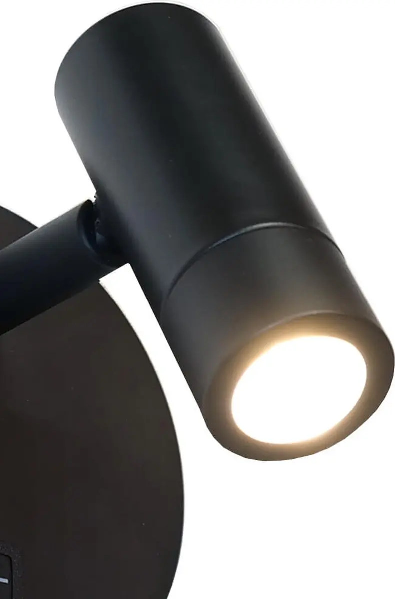 Artdelight Simply Wandlamp - 10cm - Zwart