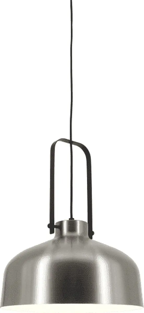 Artdelight Hanglamp Mendoza - Mat Staal/Zwart - E27 - 37,5 cm