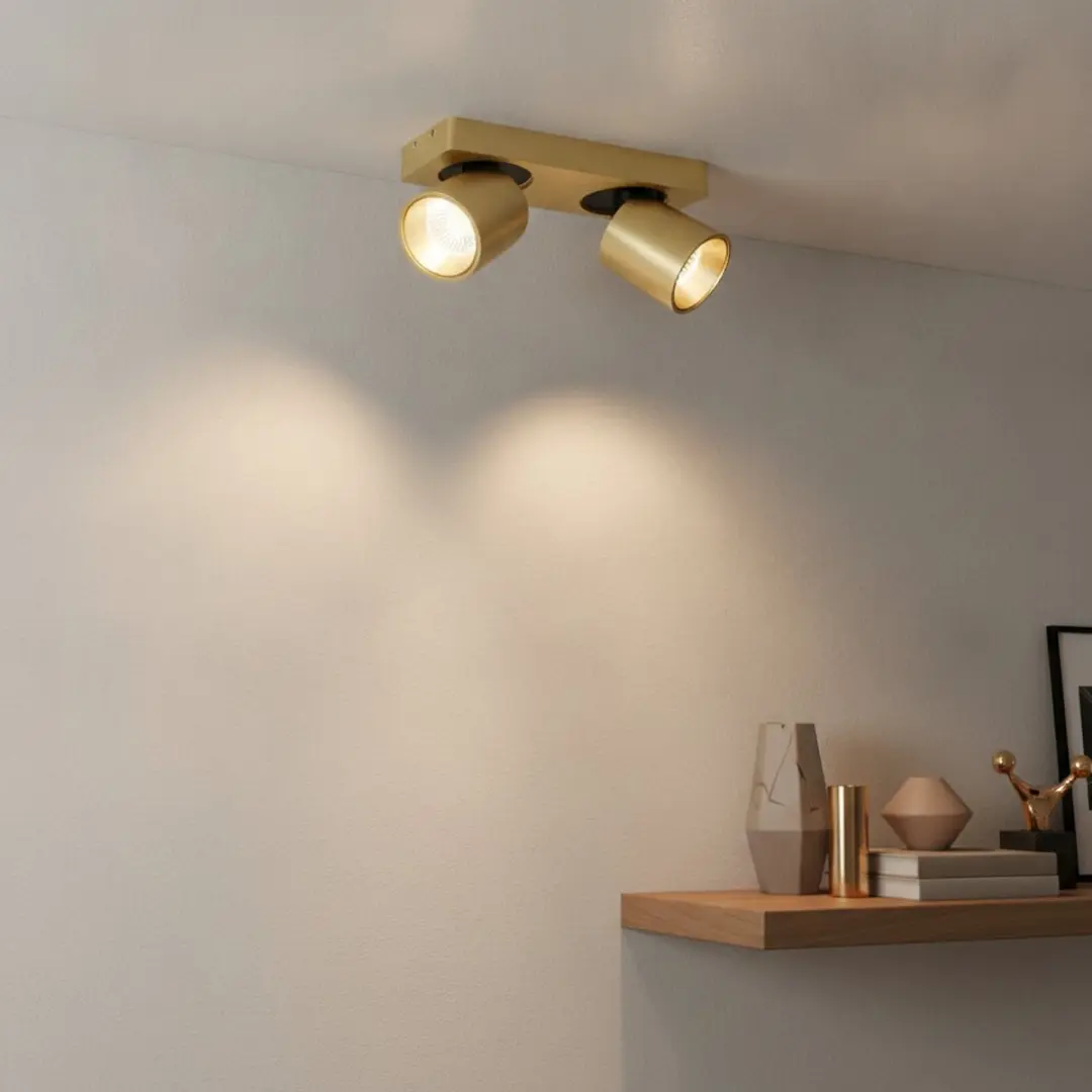 Artdelight Spot Laguna 2 Lichts - 2700K - Mat Goud