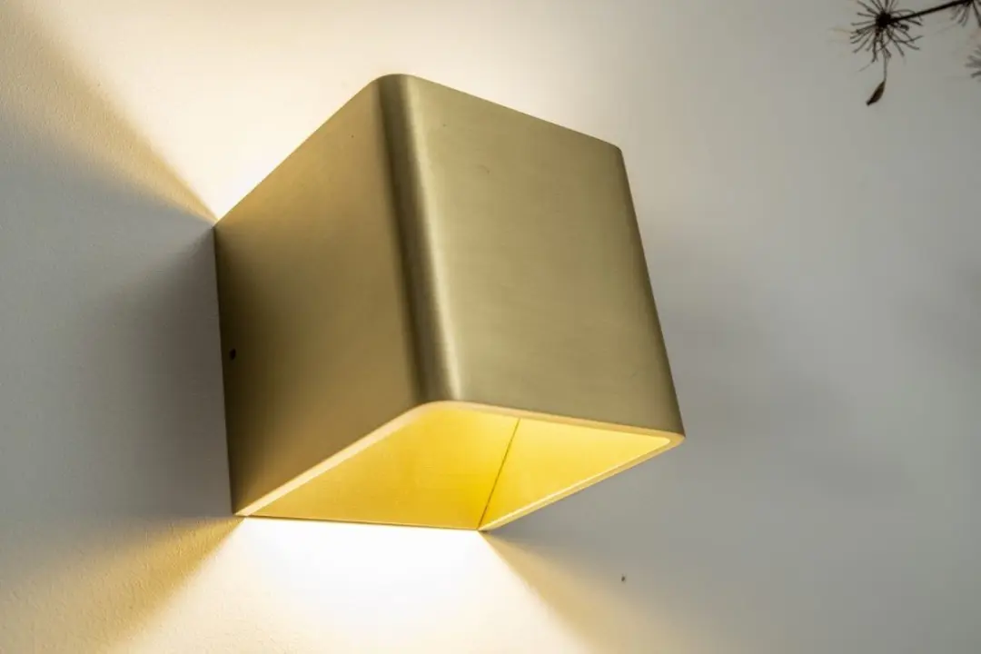 Artdelight Wandlamp Fulda 10x10cm - Goud