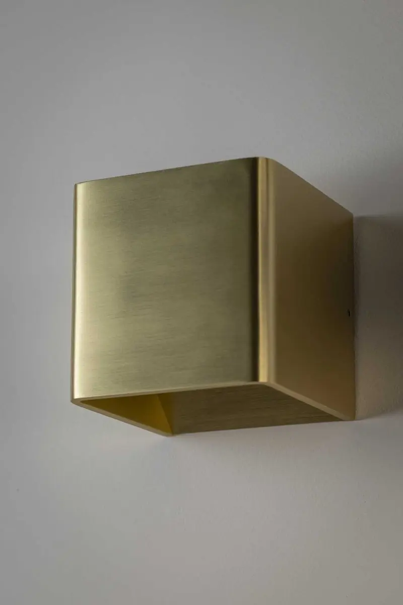 Artdelight Wandlamp Fulda 10x10cm - Goud