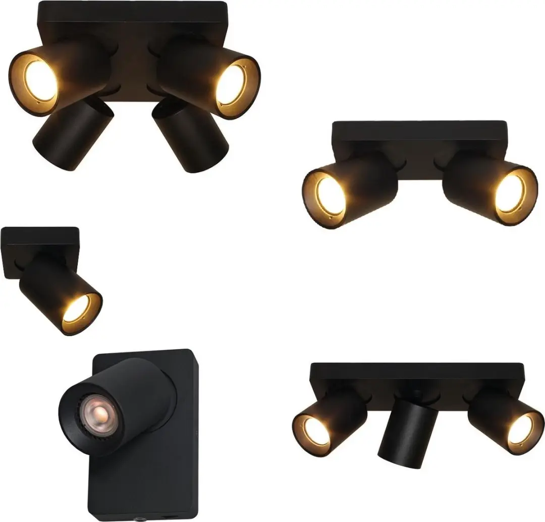 Artdelight Spot Megano 1 Lichtpunt - Zwart