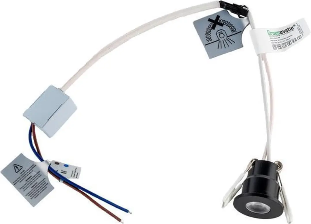 Groenovatie Inbouwspot LED 3W Extra Klein - Zwart - Ø36mm - afbeelding 3 van 6