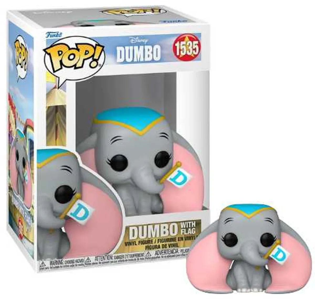Funko Pop! Disney Dumbo With Flag #1535 - Multi