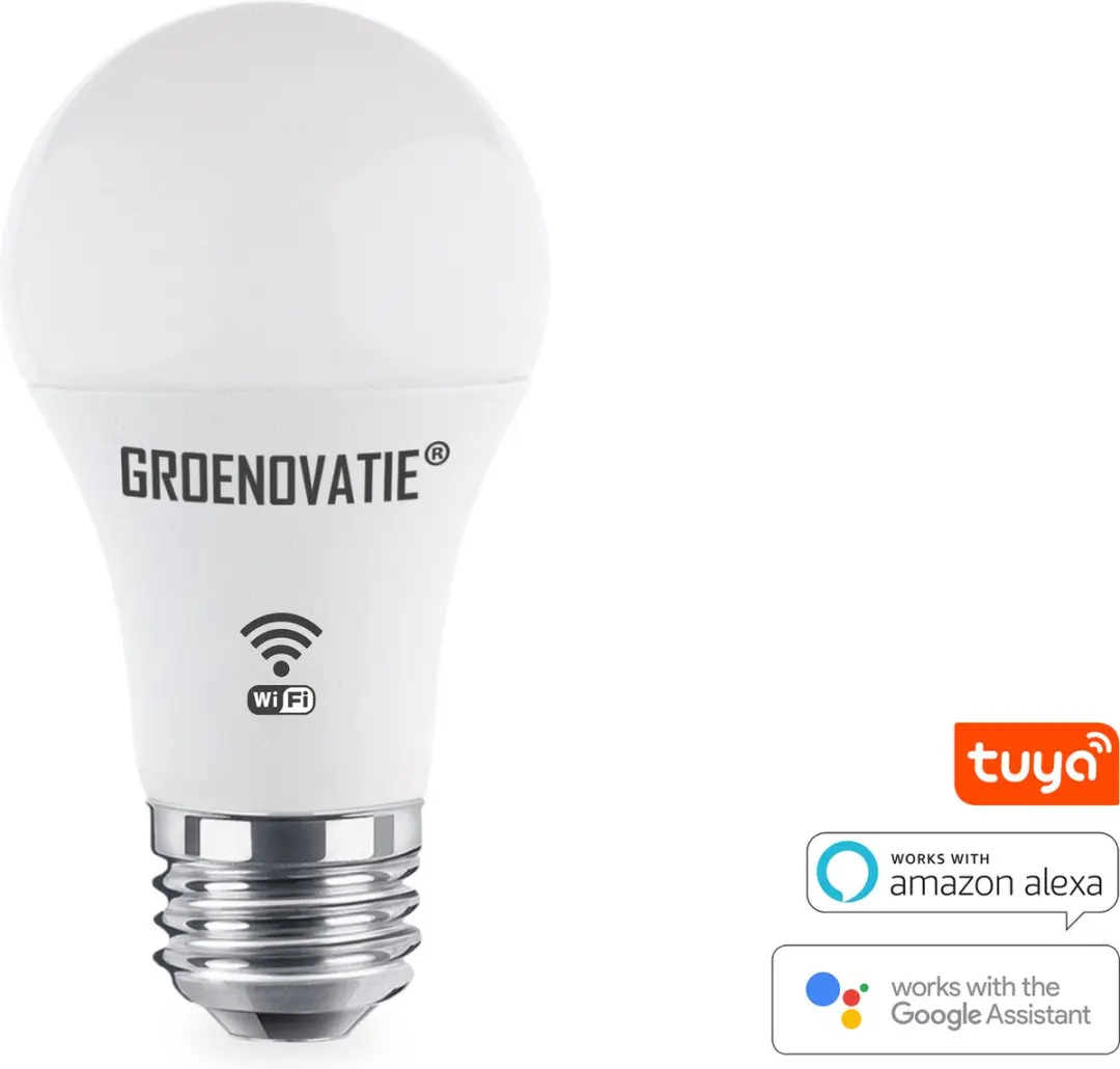 Groenovatie Wifi Smart LED Lamp E27 9W RGBW - afbeelding 3 van 5