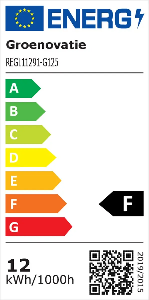 Groenovatie E27 LED G125 Globelamp 12W - Mat - Warm Wit - afbeelding 2 van 4