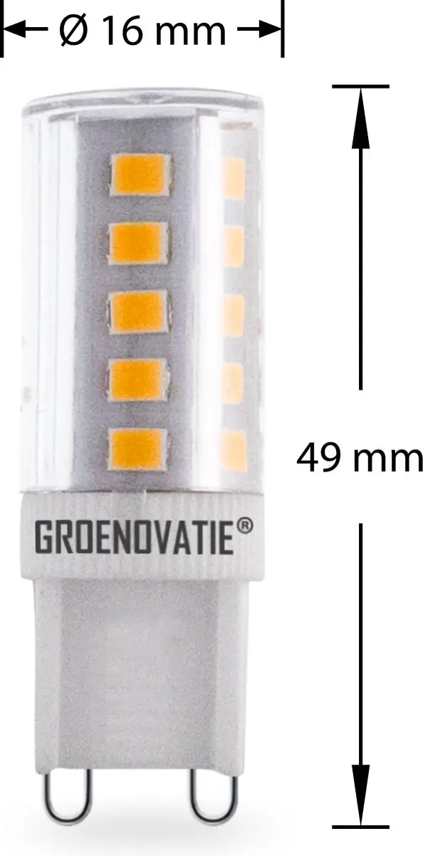 Groenovatie G9 LED Lamp 3.5W Warm Wit - afbeelding 3 van 5