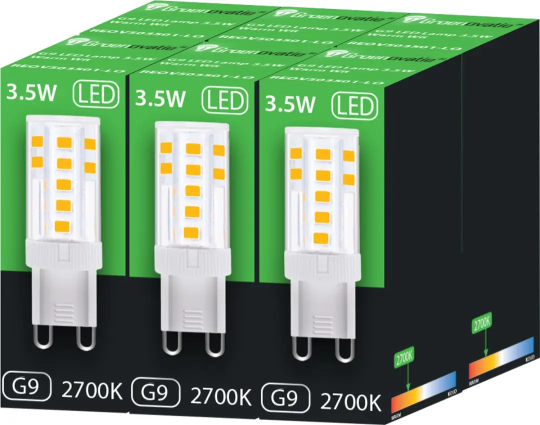Groenovatie LED Lamp G9 3.5W Warm Wit - 6 Stuks - afbeelding 6 van 6