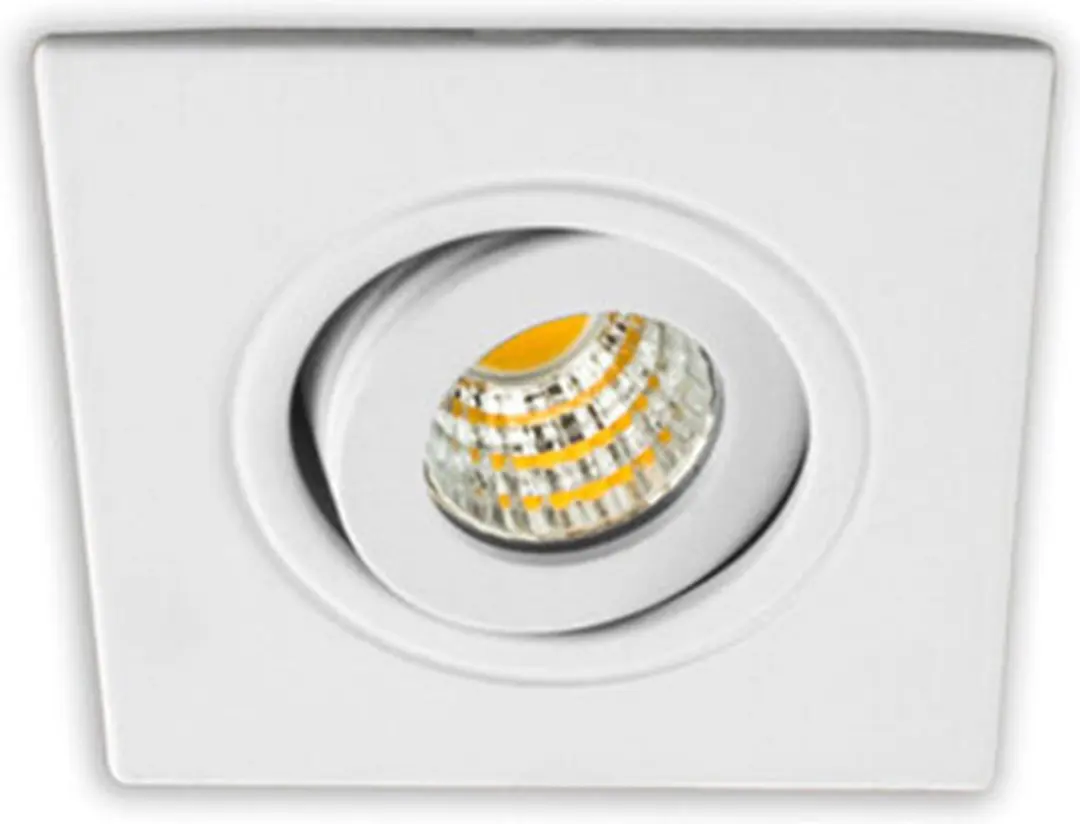 Groenovatie LED Inbouwspot 3W Vierkant Kantelbaar - 6 Stuks - afbeelding 3 van 6