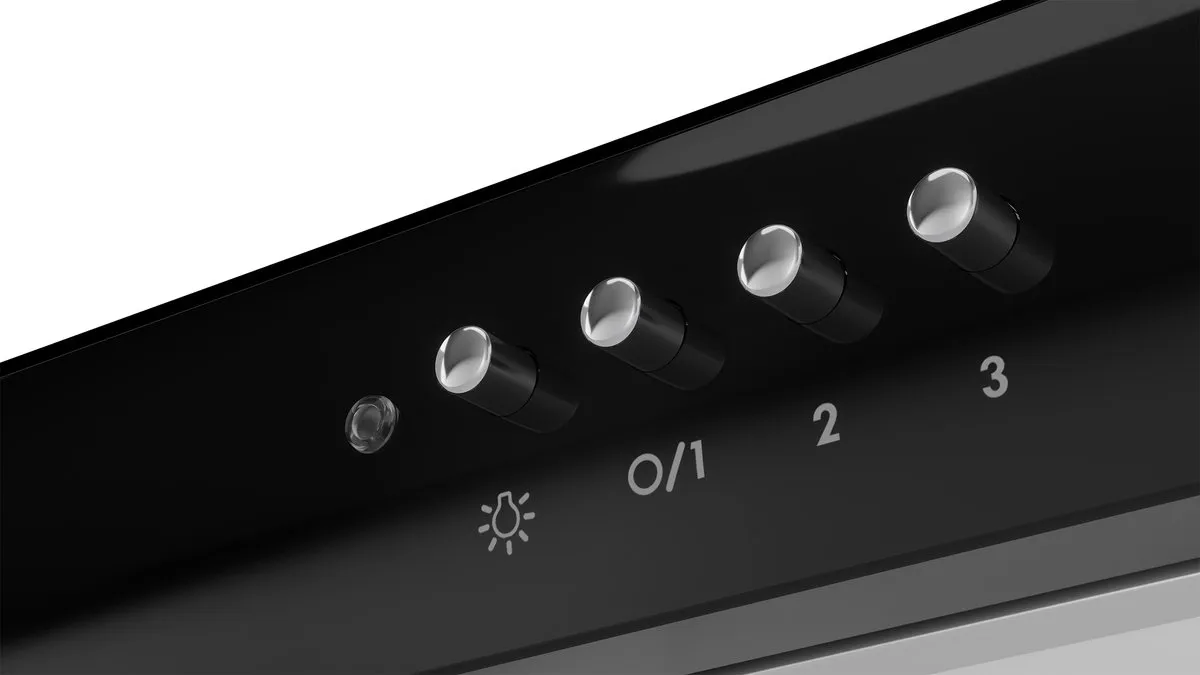Etna AO461ZT Onderbouw Afzuigkap 60cm - 305m³/u - Zwart