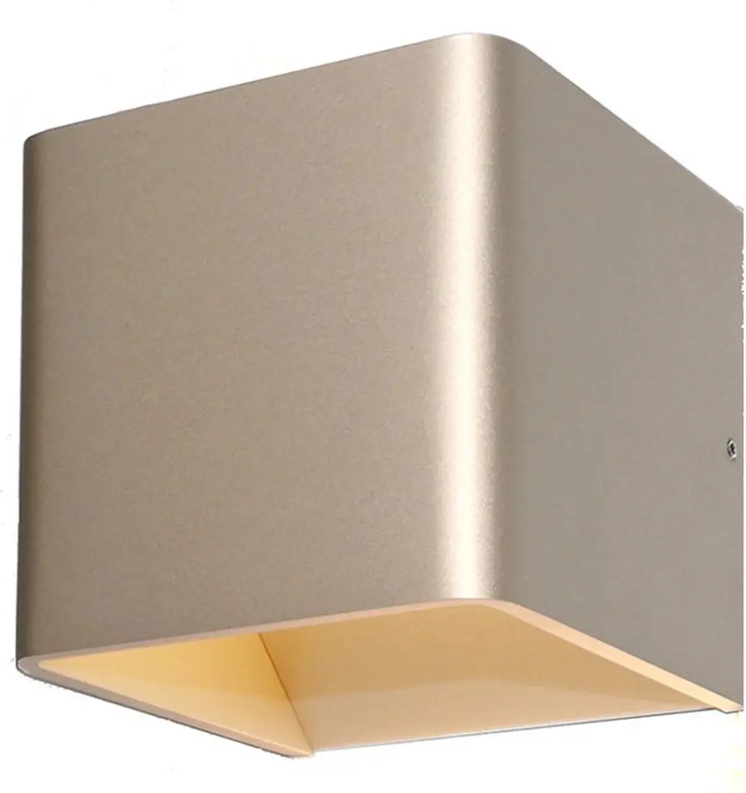 Artdelight Skera LED Wandlamp - 1 Lichtpunt - Champagne