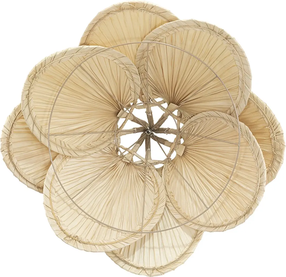 Groenovatie Palmblad Hanglamp - ⌀42 cm - Naturel - afbeelding 5 van 5