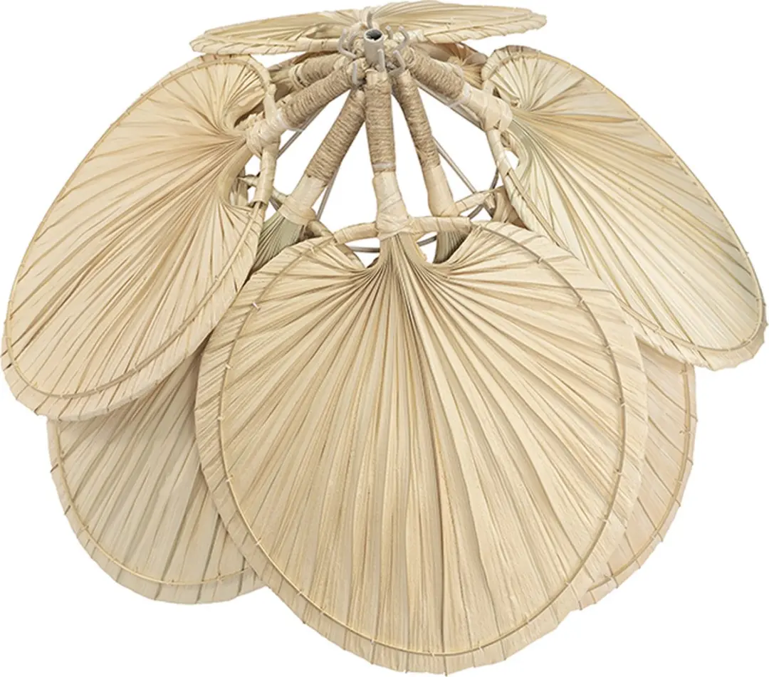 Groenovatie Palmblad Hanglamp - ⌀42 cm - Naturel - afbeelding 3 van 5
